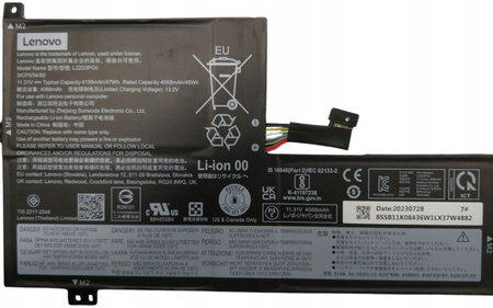 Bateria L22D3PG0 do laptopa Lenovo