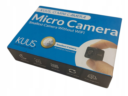 Mini kamera KUUS C1 2,3cm FHD