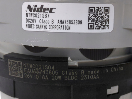 POMPA NIDEC NTWC021SB7 DO PRALKI LG K4DV409S1WE
