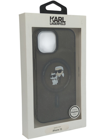 Etui Plecki Karl Lagerfeld do Apple iPhone 15 czarne