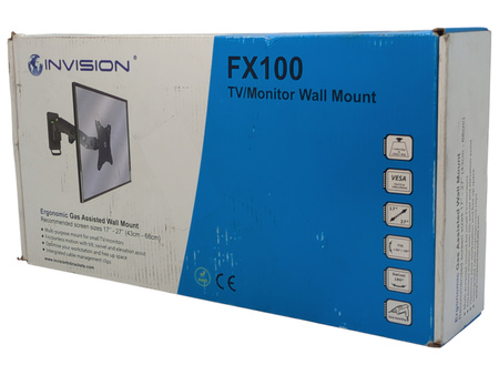 Uchwyt do monitora INVISION FX100 VESA 75x75 100x100 mm 7 kg