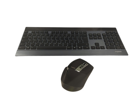 Zestaw klawiatura + mysz bezprzewodowe Rapoo 9900M Czarny QWERTZ