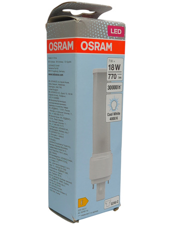 Żarówka Świetlówka LED 7W 770lm 4000K Neutralna G24d-2 DULUX OSRAM