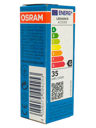 Żarówka halogenowa Osram Halostar Starlite GY6.35 35W 12V