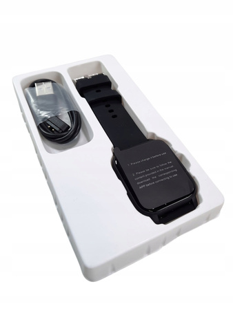 SMARTWATCH Poounur Y6 Inteligentny zegarek IP68 rozmowy fitness wiadomości