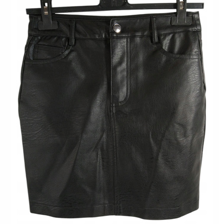 SKÓRZANA SKÓRKOWA SPÓDNICA SPÓDNICZKA RESERVED ROZMIAR XS CZARNA