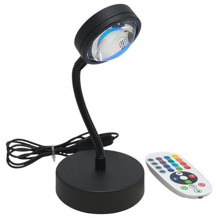 Lampa zachodzącego słońca QUIGO Sunset 360° RGB USB
