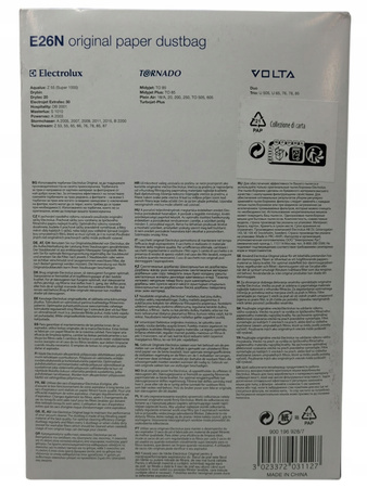 Electrolux E26N Worki do odkurzacza 4 sztuki
