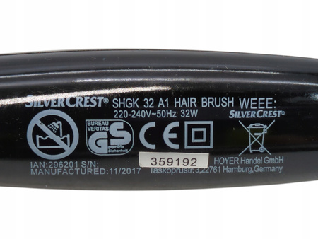 SZCZOTKA PROSTUJĄCA SILVER CREST SHGK 32 A1 32W
