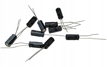 10szt Kondensator Elektrolityczny Rubycon YXF 22uF 50V 105C