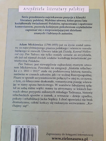 PAN TADEUSZ Adam Mickiewicz