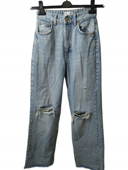 Spodnie damskie Jeans ZARA Rozmiar 34 NIEBIESKIE