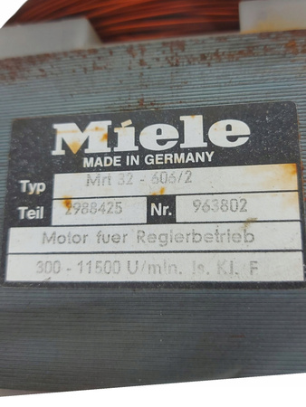 SILNIK NAPĘDOWY PRALKI MRT32-606/2 300-11500 obr/min MIELE