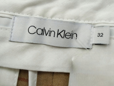 Spodnie damskie w kratę CALVIN KLEIN ROZ.32