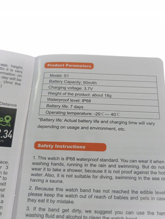 Smartwatch GRV S1 Fitness Tracker