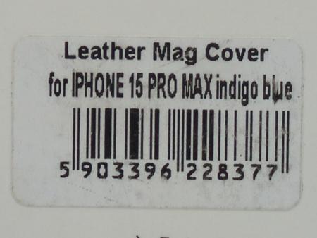 Plecki etui leather MagSafe do iPhone 15 Pro Max Niebieski