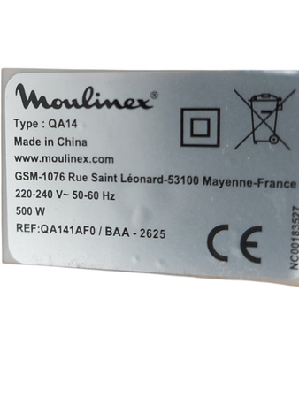 Robot planetarny Moulinex QA14 Bake Simple 500 W