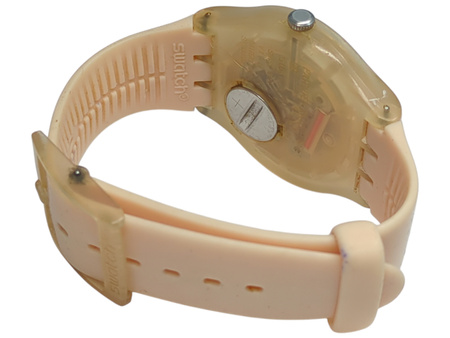 Zegarek damski Vintage na pasku Swatch New Gent Rose Rebel