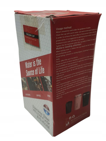 Kubek termiczny z pokrywką zabezpieczającą przed rozlaniem 510ml