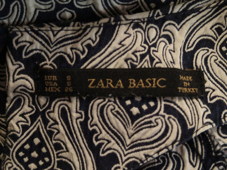 SUKIENKA ZARA ROZMIAR S SZARA MIX WZORÓW