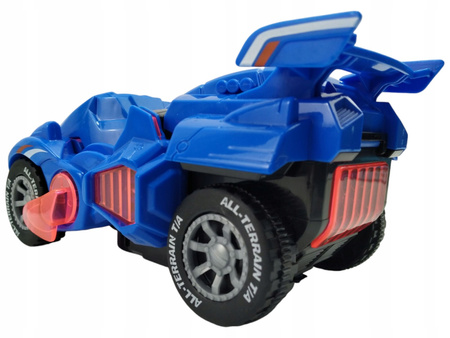 Samochód Dinozaur - AUTO 2w1 DEFORM Efekty dźwiękowe i świetlne Niebieski