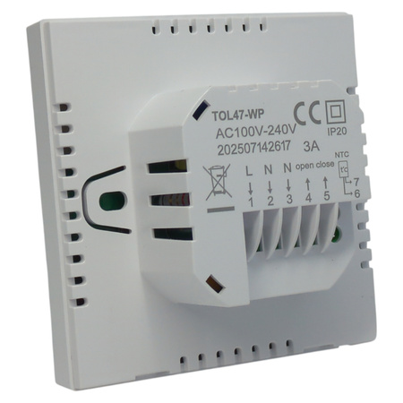 Termostat Beok TOL47-WP WiFi podłogowy 16A 5-35°C Tuya