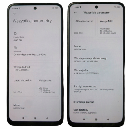 Smartfon XIAOMI REDMI NOTE 10S 6/64GB 6,43" Niebieski