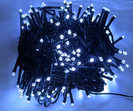 Lampki choinkowe 200 LED z zasilaczem Bulinex białe ciepłe/białe zimne