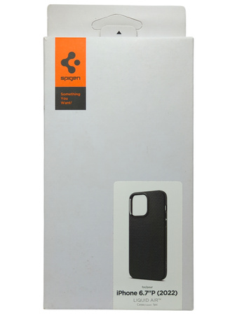 Etui Spigen Liquid Air do iPhone 14 Pro Max, czarne