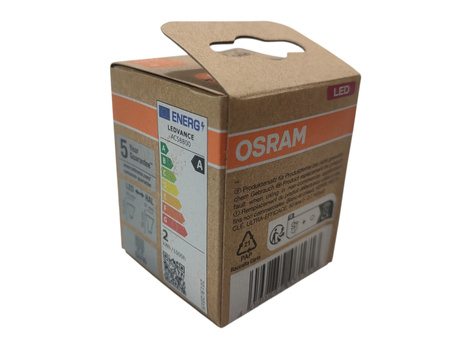 Żarówka LED GU10 2W=50W 360lm 2700K CIEPŁA OSRAM