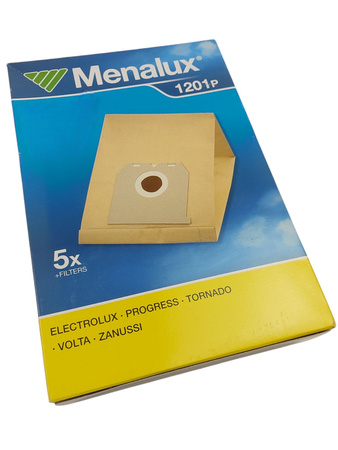 Worki papierowe z filtrem do odkurzacza Menalux 1201P (5 sztuk)