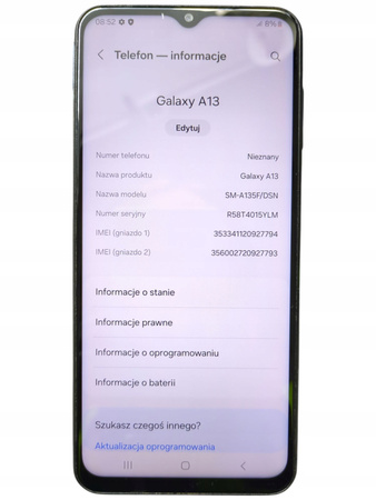 Smartfon Samsung Galaxy A13 SM-A137F/DSN
