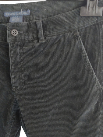 Spodnie damskie sztruksowe Granatowe POLO RALPH LAUREN Roz. 10(43)