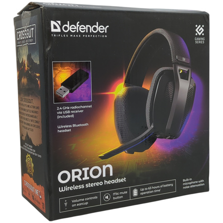 Słuchawki BEZPRZEWODOWE GAMINGOWE z Mikrofonem Nauszne BLUETOOTH Dla Graczy