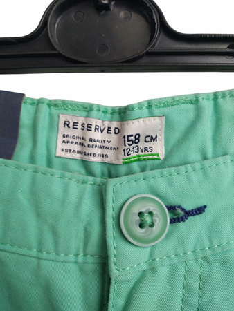 SPODNIE JEANSOWE DLA CHŁOPCA RESERVED ROZMIAR 158 ZIELONE
