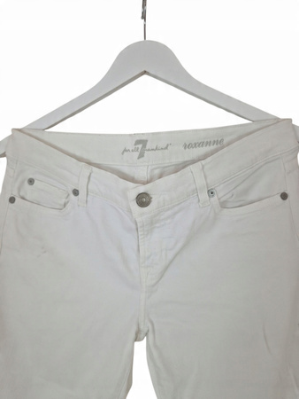 7 For All Mankind Damskie Spodnie Białe Roxanne