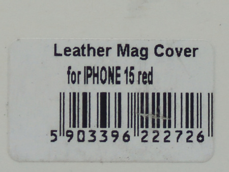 Etui Plecki do Iphone 15 Case Leather Mag Cover czerwony