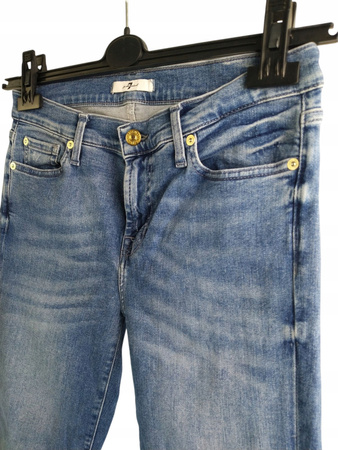 Spodnie damskie jeans SLIM 7 FOR ALL MANKIND ROZ.29 Niebieskie