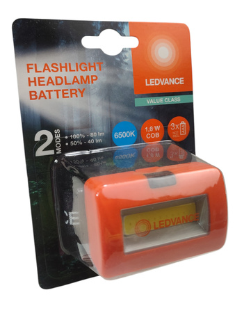 Latarka Czołowa LED COB Na Baterie 3xAAA Lekka 100lm 6500K LEDVANCE