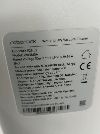 Odkurzacz pionowy Roborock F25 LT odkurzający na mokro i sucho