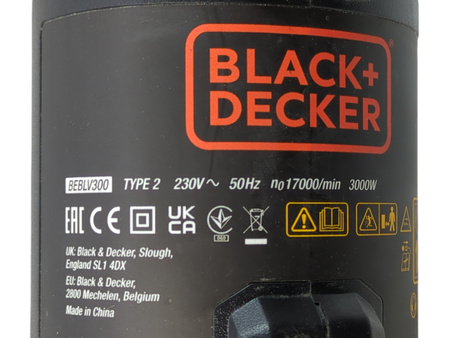 Odkurzacz dmuchawa do liści Black&Decker BEBLV300 3000W 3w1