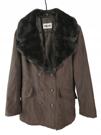 KURTKA ZIMOWA DAMSKA GITYLINE ROZMIAR 42 BRĄZOWA