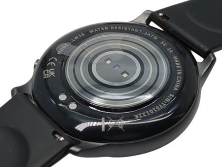 Smartwatch Tuyoma LW36 Czarny 1.28" IP68 BT Call tętno SpO2