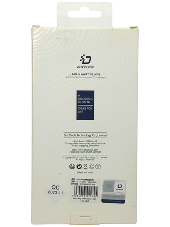 Etui Dux Ducis Aimo Mag do Samsung Galaxy S24 Ultra czarne MagSafe