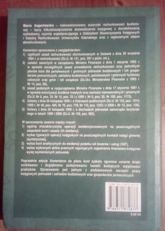 Komentarz do planu kont dla państwowych i samorządowych jednostek