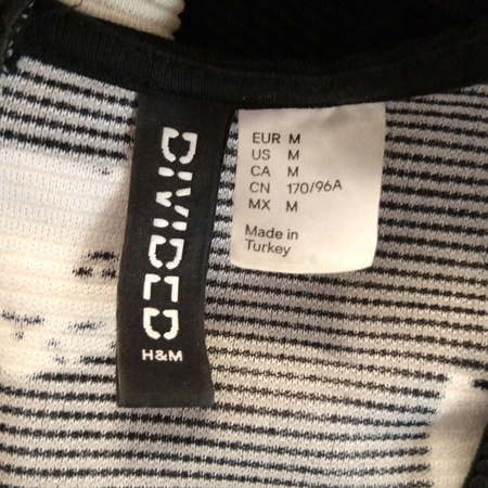 Sukienka H&M Rozmiar M Czarna w koty