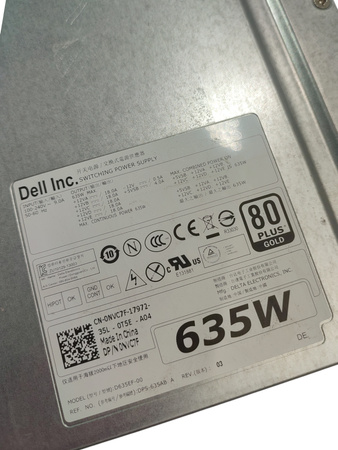 Zasilacz serwerowy Dell D635EF-00 635W 80 PLUS Gold