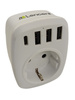 Lencent Wielofunkcyjny Adapter Gniazdko 5 w 1 (WL-033-C3U) Biały (UK)