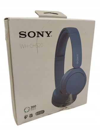 Słuchawki bezprzewodowe nauszne Sony WH-CH520 niebieskie