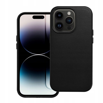 Etui plecki do Apple iPhone 14 Pro Max Leather Mag Cover czarny